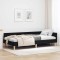 vidaXL Cadru de pat colțar Altele cu headboard Negru 100 x 200 cm 42016127