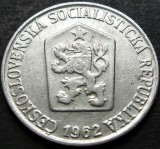 Moneda 5 HALERU - RS CEHOSLOVACIA, anul 1962 * cod 4039