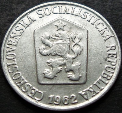 Moneda 5 HALERU - RS CEHOSLOVACIA, anul 1962 * cod 4039 foto