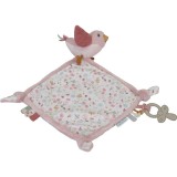 Little Dutch Cuddle Cloth Flowers &amp; Butterflies pătură mini cu animal de pluș Flowers &amp; Butterflies 1 buc