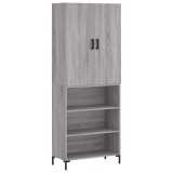 Cumpara ieftin Dulap inalt, gri sonoma, 69,5x34x180 cm, lemn compozit