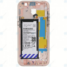 Samsung Galaxy A5 2017 (SM-A520F) Capac mijloc + baterie roz GH82-13664D