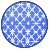 Cumpara ieftin Covor de exterior, ARAKIL albastru si alb, &Oslash;160 cm, PP