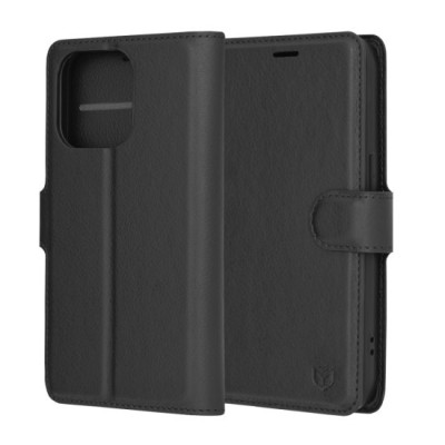 Husa pentru iPhone 14 Pro - Techsuit Leather Folio - Black foto