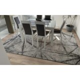 Covor Model Vegas Home 22GSG, Marime 120 x 170 cm, Gri, Inaltime Fir 12 mm, Antialergic, Polipropilena, Living, Dormitor, Sufragerie, Birou