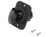 Soclu Bricheta Auto 12V Negru SCI, Montare Pe Panou, Cu Capac