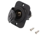 Soclu brichetă auto 12V negru
