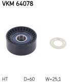 SKF VKM 64078 rola intinzator,curea transmisie