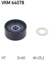SKF VKM 64078 rola intinzator,curea transmisie