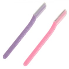 Set Aparat de Ras Spr&acirc;ncene, 15cm, 2 Bucăți, Culori Roz și Lila, Protecție Plastic