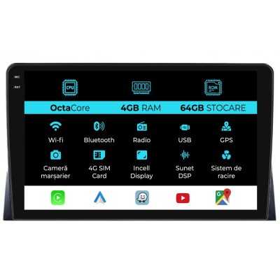 Navigatie Dedicata Volkswagen Transporter, Multivan (2003-2015), 9Inch, 4Gb Ram, 64Gb Stocare, Carplay foto