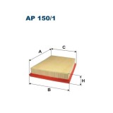 Filtru aer Ford Fiesta 5 (Jh, Jd), 11.2001-12.2014, Fusion (Ju), 08.2002-12.2012, Filtron AP1501