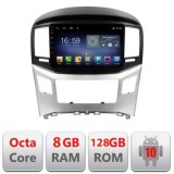 Navigatie HHyundai H1 Starex 2016- F-h1 Octa Core cu Android Radio Bluetooth Internet GPS WIFI DSP 8+128GB 4G CarStore Technology