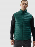 Vestă din puf cu umplutură sintetică pentru bărbați - verde, 4F Sportswear