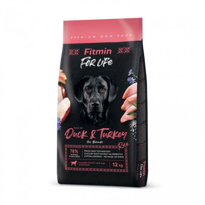 Fitmin dog For Life Duck &amp;amp; Turkey 12 kg