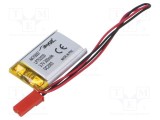 Acumul: Li-Po 3,7V 300mAh cabluri,contector JST SYP-02T-1