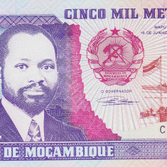 Bancnota Mozambic 5.000 Meticais 1991 - P136 UNC