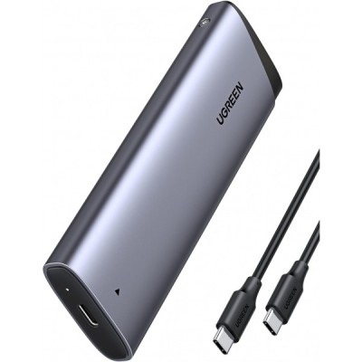 Rack UGREEN CM767 pentru SSD SATA M.2 NVMe, Gri foto