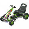 Kart cu Pedale Verde vidaXL, Șezut Reglabil, 3+ Ani, Roți PVC Antiderapante, Sarcină Max 30kg, 96x56x60cm
