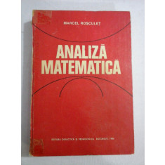 ANALIZA MATEMATICA - Marcel ROSCULET