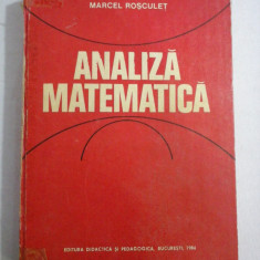 ANALIZA MATEMATICA - Marcel ROSCULET