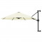 vidaXL Umbrelă soare, montaj pe perete, st&acirc;lp metalic, 300 cm, nisipiu