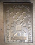 Medalie Olimpiada Albă 1984 Targu Mureş