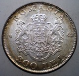 R.071 ROMANIA MIHAI I 200 LEI 1942 XF ARGINT