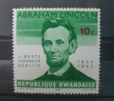 Rwanda 1965, personalitati, presedinti SUA, Abraham Lincoln, MNH