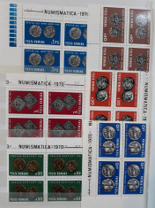 Numismatica Lp 728 / 1970 - Serie MNH in blocuri de 4 foto