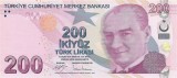 TURCIA █ bancnota █ 200 Lira █ 2009 █ P-227c █ Seria C █ UNC █ necirculata