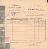 A2740N Elegant Adler Isac Hary et Co, Stofe și textile, Cluj, factură, 1947
