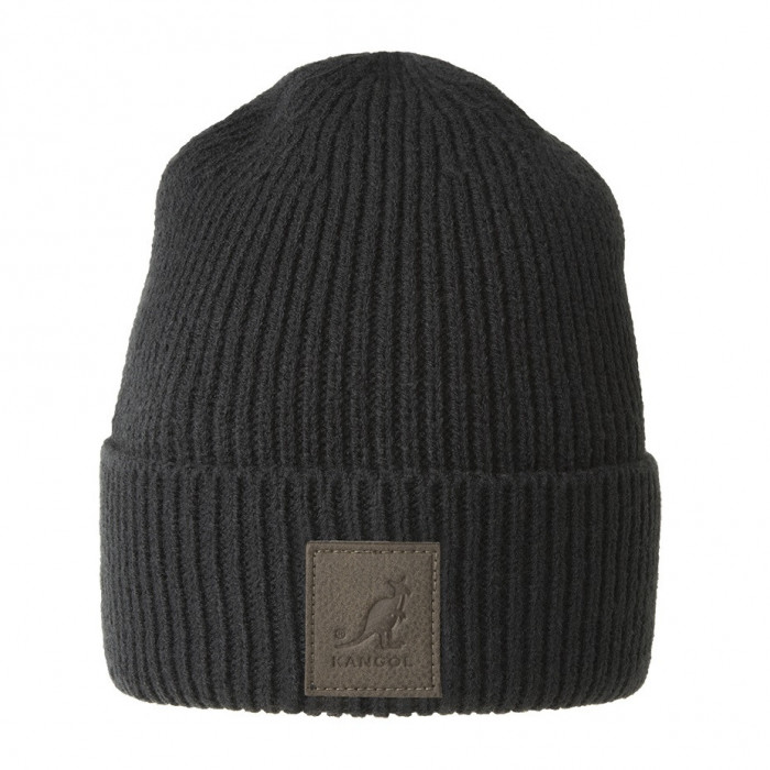 Caciula Kangol Patch Beanie Negru - Cod 2029650368