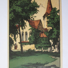 Carte poștala Sibiu:Biserica Sf.Ioan,necirculată anii 20