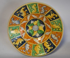 Bol / Fructiera mare din ceramica pictata foto