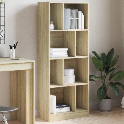 Gossi biblioteca, stejar sonoma, 57x28,5x141 cm, lemn prelucrat foto