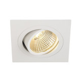 Spot incastrat, NEW TRIA 77 Ceiling lights, white single-headed LED, 2700K, square, white, 38&deg;, 9.1W, incl. driver, clip springs,, SLV