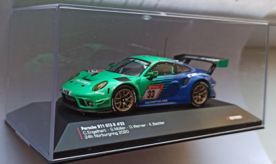 Macheta Porsche 911 GT3 R 24h Nurburgring 2020 - IXO Premium 1/43 foto