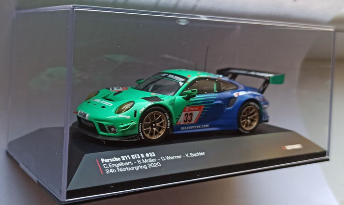 Macheta Porsche 911 GT3 R 24h Nurburgring 2020 - IXO Premium 1/43