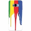 Husa silicon pentru Samsung S8, Dripping Colorful Paint