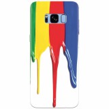 Husa silicon pentru Samsung S8 Plus, Dripping Colorful Paint