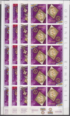 DB1 Romania LP 1745b Ordinele Romaniei MS MNH foto