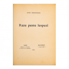 Ovid Densusianu, Raze peste lespezi, 1924, cu autograf