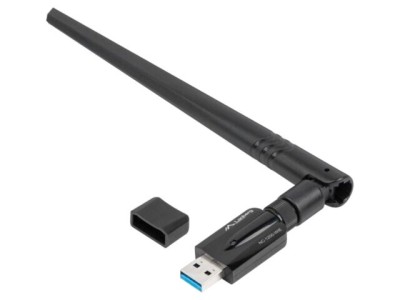 Card rețea WiFi USB 3.0 extern LANBERG NC-1200-WIE foto
