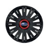 Set 4 capace roti Negre Cu Inel Rosu Active R16 Compatibil Cu Subaru, Autohelix MSA