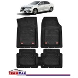 Covorase, Presuri Auto TeamCar&reg; Tip Tavita Compatibile Renault Megane IV Sedan Berlina (2016-prezent) Negru Material Rezistent