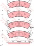 Set placute frana,frana disc JEEP CHEROKEE (XJ) (1983 - 2001) TRW GDB4041