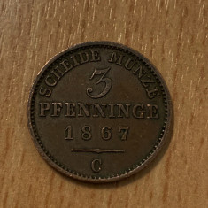 Germania / Prusia - 3 pfenninge 1867 C