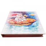 Cumpara ieftin Carnet cartonat Mos Craciun 10 x 10 cm, 100 foi, 50 dictando cu inimioara, 50