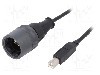 Conector {{Tip conector}}, {{Subtip conector}}, {{Numarul de pini}} pini, BULGIN - PXP6040/A/2M00 foto